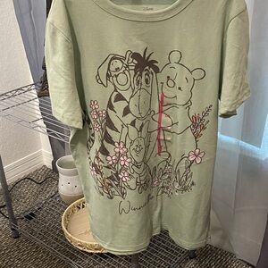 Disney Kids Light Green Winnie the Pooh Tee